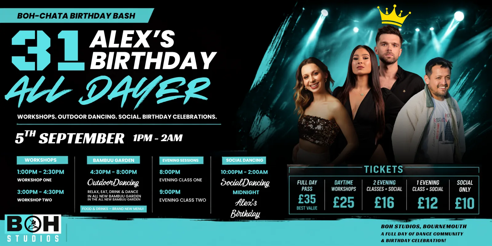 π BOH-CHATA Birthday Bash β 31 All Dayer π