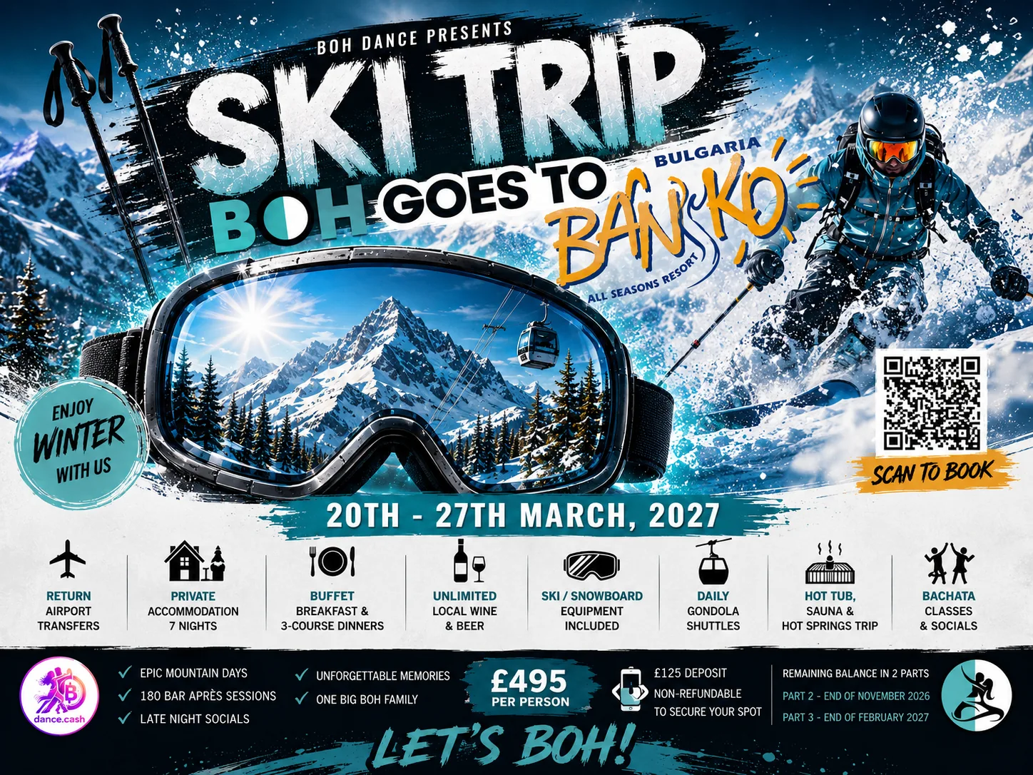 BOH Goes to Bansko 2027 🇧🇬❄️ event poster